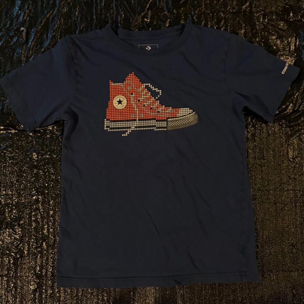 Converse Men's Navy and Blue T-shirt